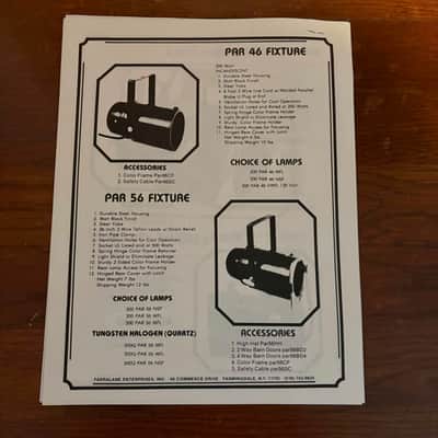 Farralane Lighting and Audio Catalog, Flyers and Pricing, 1983 image 17