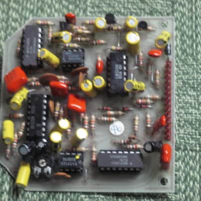 for parts / for repair DOD circuit board with parts on it for 575-A Flanger (Analog Flanger) NO casing, NO bottom plate, NO controls, NO switch, NO knobs, NO jacks, NO wires, NO screws (early to mid 1980s) image 4