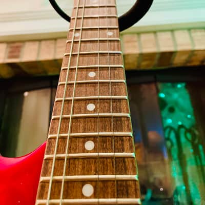 BC RICH Kerry King War Tribal Warlock  2004 - Red With Platinum Tribal Bronze Series image 9