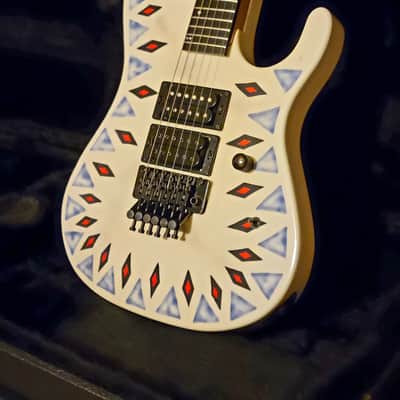 Kramer Nightswan 1989 Aztec graphic guitar Vintage Original Floyd Knapp USA F serial WOW image 2