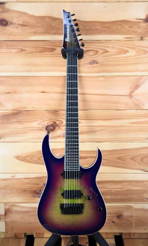 Ibanez Iron Label RGIX7F-DLB - Northern Lights Burst image 1