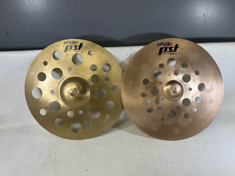 Paiste 14" PST X Swiss Flanger Stack Cymbals image 1