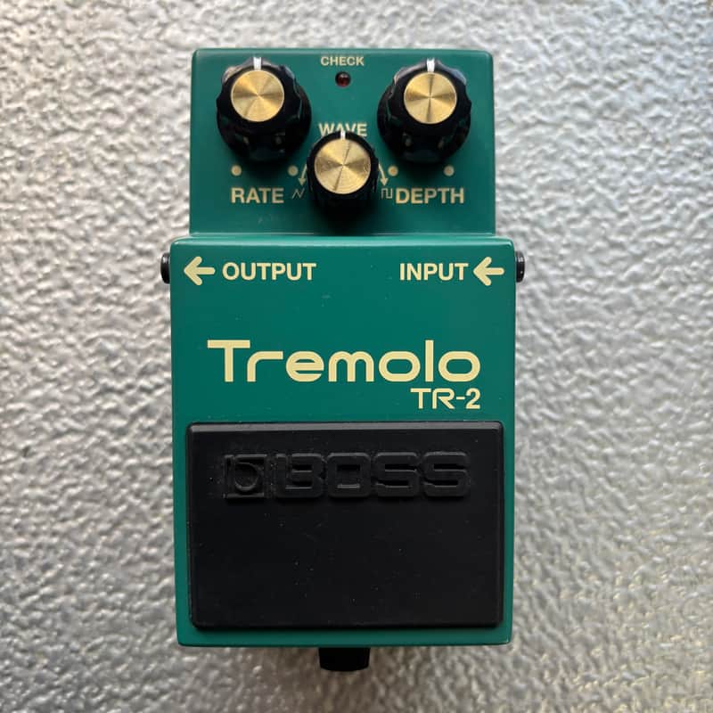Boss TR-2 Tremolo (Silver Label) 1997 - Present - Green image 1