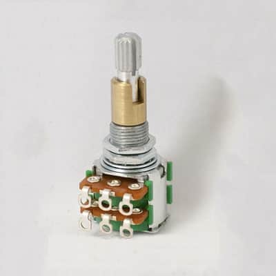 Noble 250k Volume/Tone Potentiometer Audio Taper Stack 6/8mm upper split shaft lower Solid Shaft image 3