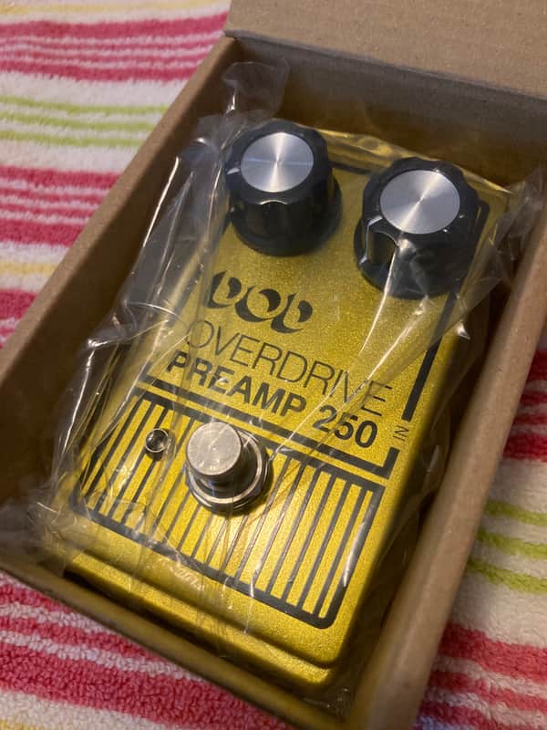 DOD Overdrive Preamp 250 Reissue 1995 - Present - Yellow image 1