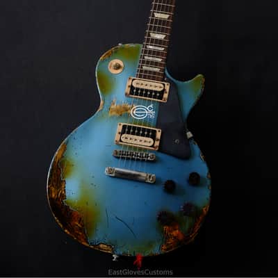 Gibson Les Paul Studio Deluxe II '60s Pelham Blue Aged Relic by East Gloves Customs (Limited Run) image 8