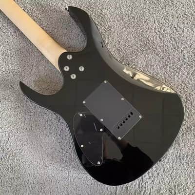 Red Burst HSS Guitar, Maple Neck, Basswood Body image 22