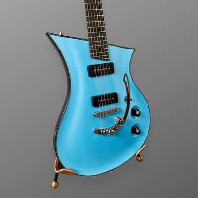 Senez Guitars Psari - Carve Top. Sky Blue. Dual P-90's. NEW. (Authorized Dealer) image 8