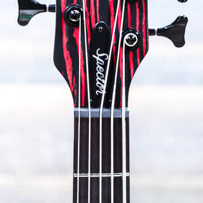 Spector NS Pulse 5 Left-Handed Cinder Red EMG Pickups 5-String Electric Bass w/Bag image 5