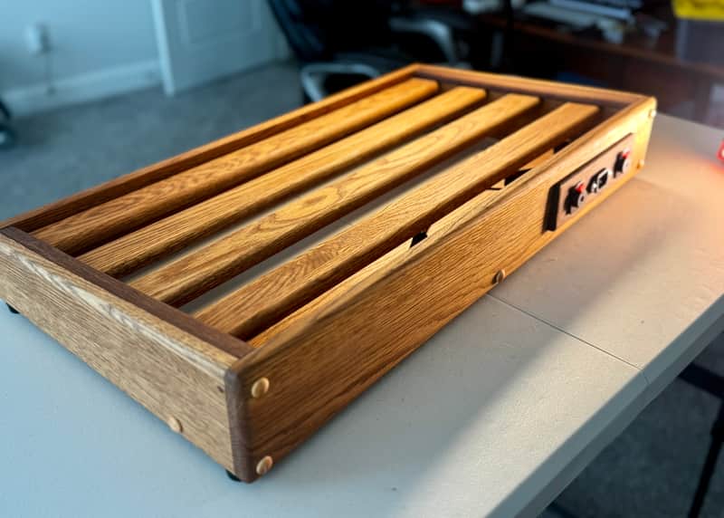 Nell Audio Custom Hardwood Pedalboard – IEC Power, I/O Patch Bay, PSU Shelf 2026 - Natural image 1