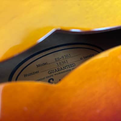 Epiphone Sorrento ES930J Vintage Sunburst 1991 Japan image 3