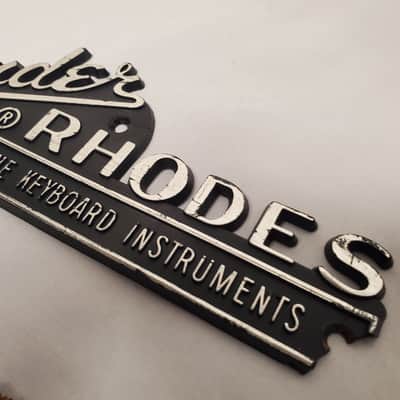 Original vintage Fender Rhodes logo 70's image 4