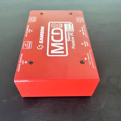 Samson MCD2 Pro S-Max Series Stereo Passive PC Direct Box 2010s - Red image 3