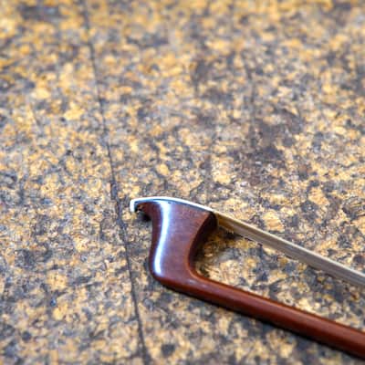 Ernst Heinrich Roth (Pre-WWII Germany) Brazilwood Violin Bow 1930s w/Mother of Pearl Inlay image 5