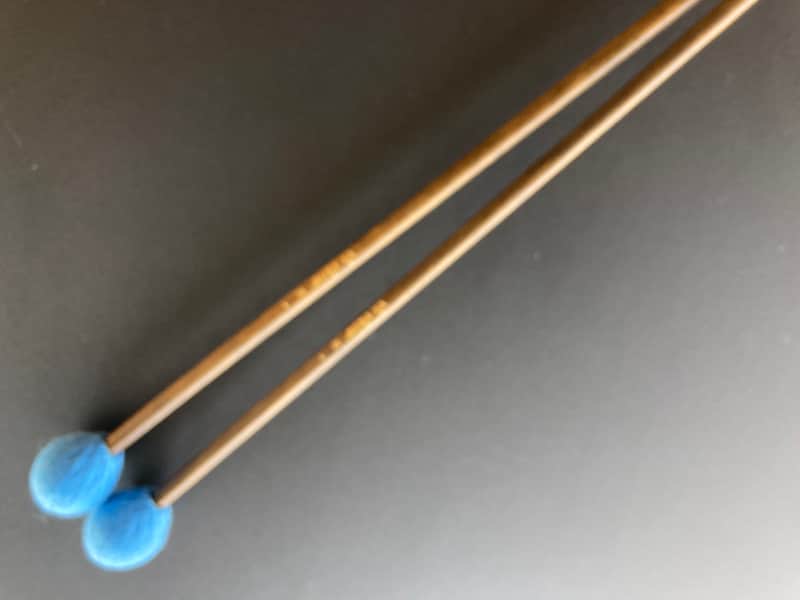 Vic Firth M-1 Mallets 2020 Light Blue / Dark Stained handles image 1