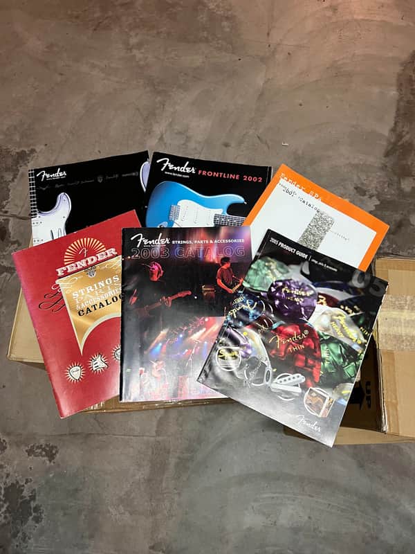 Fender Fender Parts, Strings & Accessories Catalog Bundle (2001-2005) - Reference Lot of 6