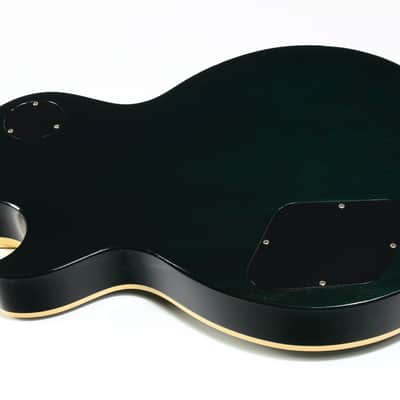 2004 Gibson Custom Shop Les Paul Elegant INSANE QUILT TOP! Peacock Green, Abalone Inlays, Ebony Board! image 21