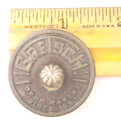 *Gretsch 60s Thick Sticks Tacked Floor/Rack Tom Drum Round Badge Renown Brooklyn image 1