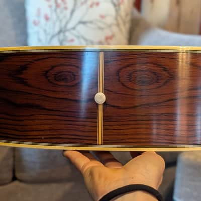 Yamaha FG-580 Acoustic Guitar – Natural – Nippon Gakki Japan – Includes Original Chipboard Case – Used Very Good image 8
