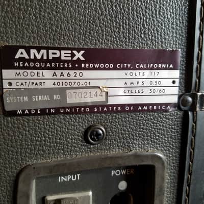 Ampex Hi-Z AA620 NEEDS CORD Suitcase Amp rugged USA made solid state 1960s - Grey image 2