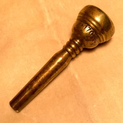Rudy Muck -17C- Cushion Rim Trumpet Mouthpiece-Made c.1940's-Plating Worn-Condition Good image 3