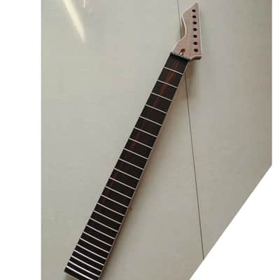 7 String Mahogany Wood Electric Guitar Neck, Rosewood Fingerboard DIY Project image 1