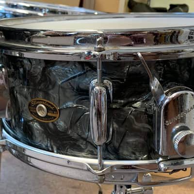 Slingerland 4 pc early 1970s Drum Set - Black Diamond Pearl image 4