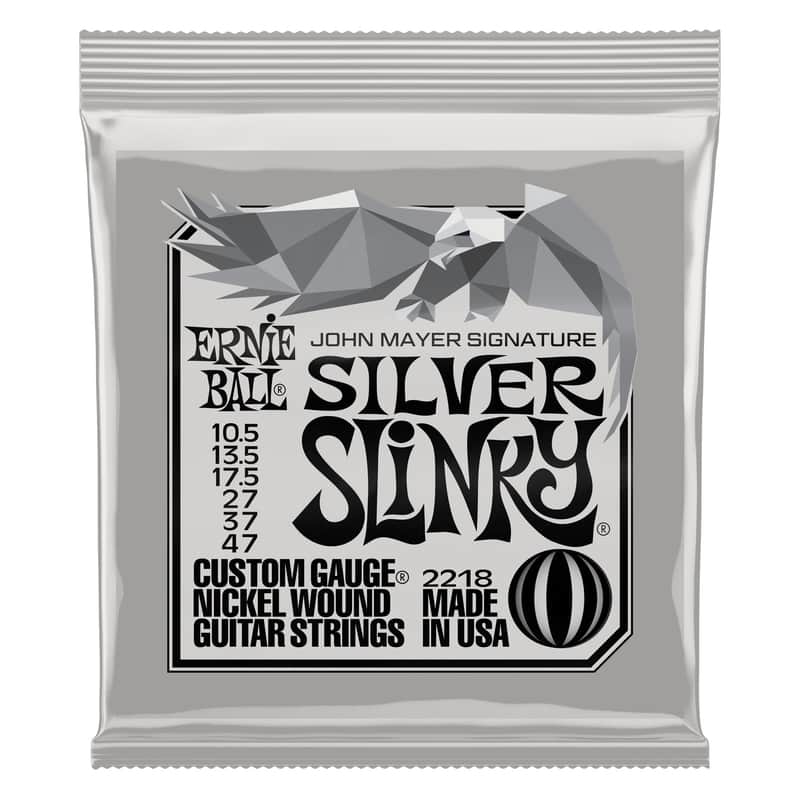Ernie Ball John Mayer Signature Silver Slinky Guitar Strings - 10.5/47 image 1