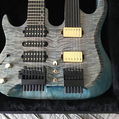 Kiesel Double-Neck Osiris 2020 Aurora Blue image 5