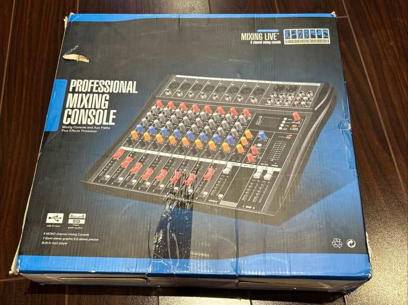 Unbranded 8-Channel PA Mixer image 1