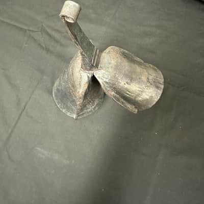 Gankogui, West African Double Bell, Large 13"x4.5", w/Beater - MINT image 11