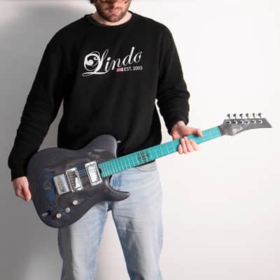 Lindo Saturn Pebble Electric Guitar and Premium Hardcase image 2