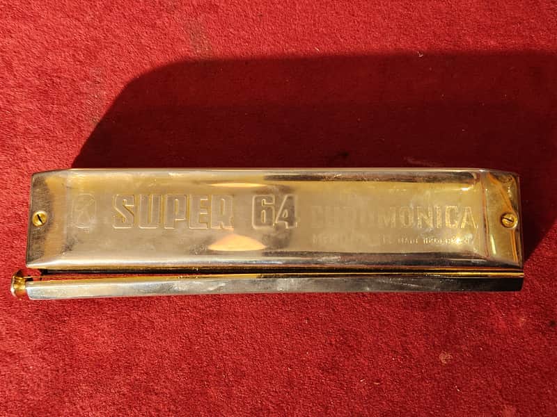 Non-Functioning Hohner Super 64 Chromatic Harmonica image 1