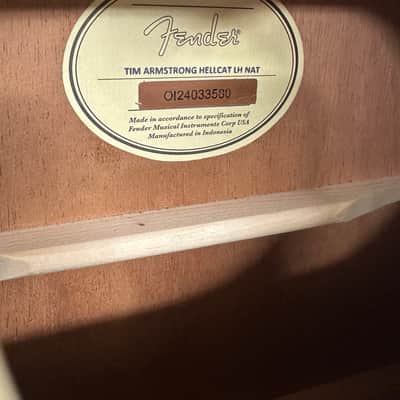 Fender Tim Armstrong Signature Hellcat Left-Handed 2009 - 2016 - Natural image 8