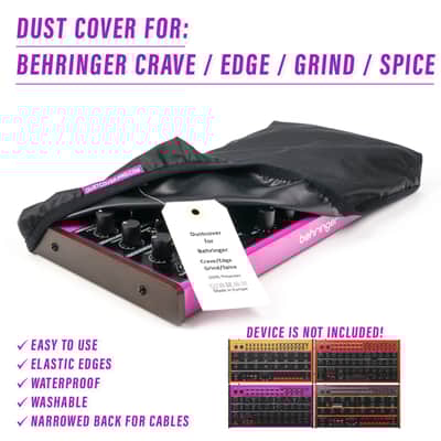 DUST COVER for Behringer Crave / Edge / Grind / Spice (for travel and storage)