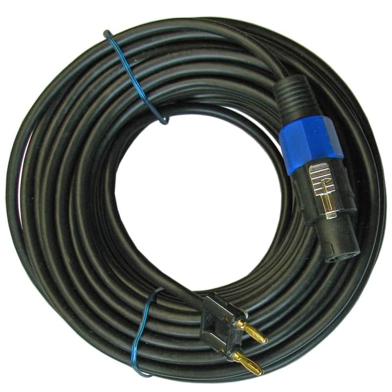 100 FEET FT FOOT SPEAKON COMPATIBLE TO BANANA 14 ga GAUGE AUDIO SPEAKER CABLE image 1