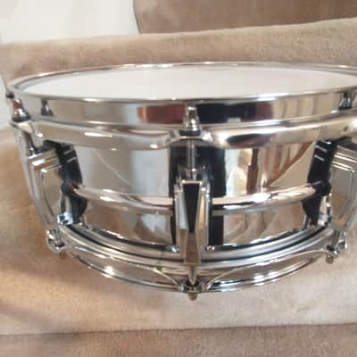 Ludwig LM 400 Supraphonic snare drum, blue/olive badge - mint open box! image 9