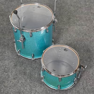 Used Gretsch Brooklyn 3pc Drum Set Turquoise Sparkle - Very Good image 10