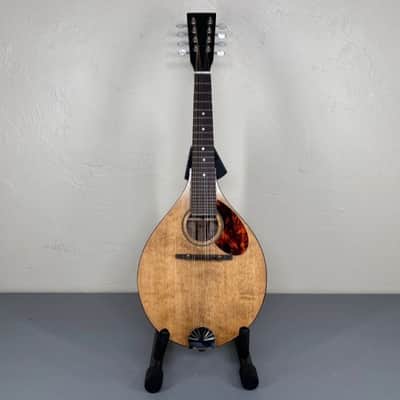 Handcrafted Mandolin with Distinctive Wooden Body and Tortoiseshell Pickguard image 2