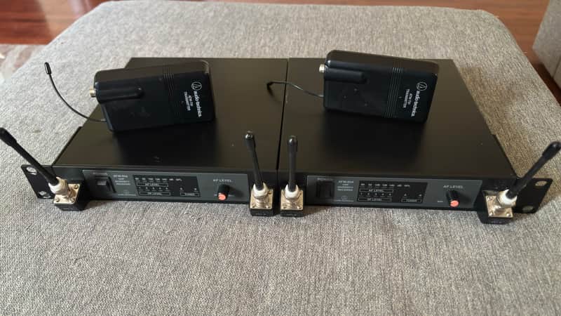 Dual Audio Technica Wireless  ATW-R14s w/ Dual ATW-T51s image 1