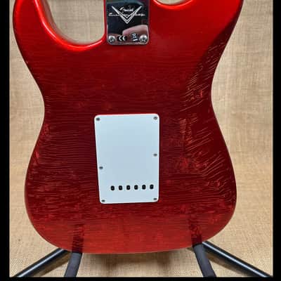 Fender Custom Shop '66 Strat,  DLX CLOSET CLASSIC - Faded Aged Candy Apple Red image 10