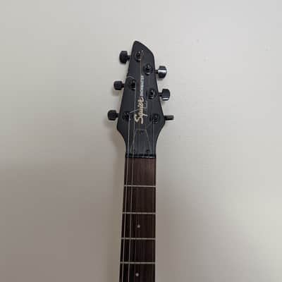 Fender Squier Showmaster Rally Stripe 2004 - Silver / Black Racing Stripe Rare Colorway Electric Guitar image 8