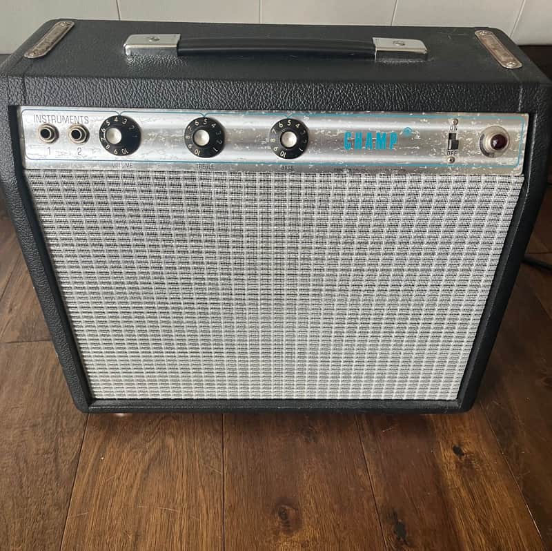 Fender Champ 6-Watt 1x8" Guitar Combo 1970 - 1981 - Silverface image 1
