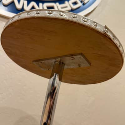Vintage 60's Slingerland Round Drum Throne w/ White Top (Rm4) image 4