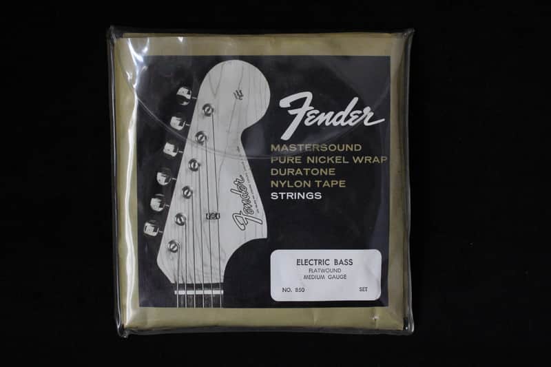 Fender original vintage Flatwound Bass strings full set. Candy case image 1