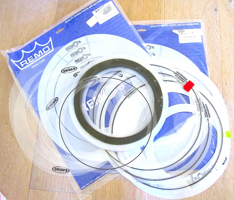 Remo Aquarian Evans Drum Mutes Dampers Rings Muffles, Lot of 28 image 1