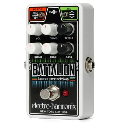 Electro-Harmonix Nano Battalion Bass Preamp Overdrive & Direct Box Effects Pedal image 4