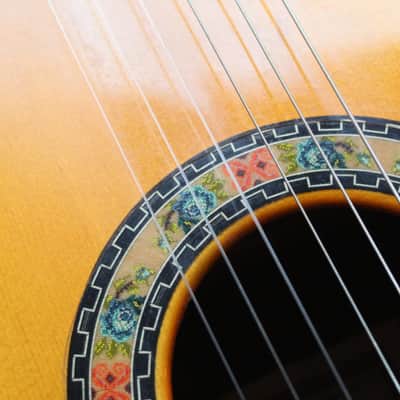 CONDE "Guitarra Conde Atocha Ciprés Rosas Azules" HARDCASE image 9