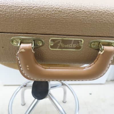 Fender Vintage Brown Tolex Deluxe Hard Side Case, w/ Gold Interior (USA) image 5