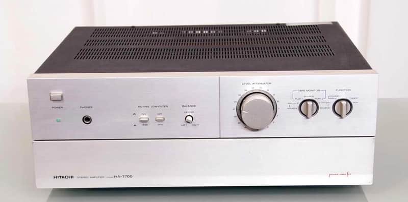 Amplificatore Hitachi HA-7700 MosFet 2x Phono MM&MC Doppio Mono 1980